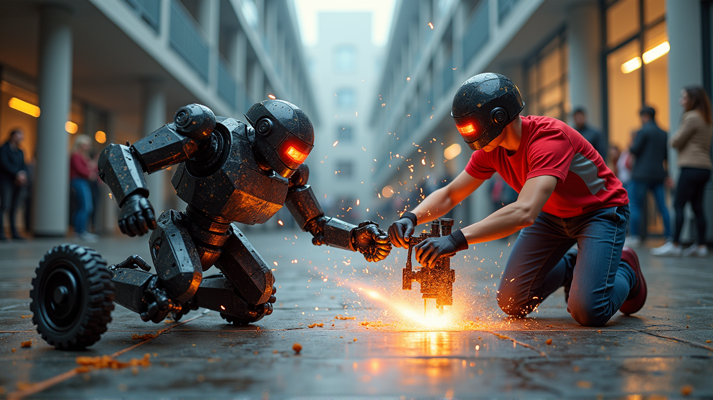Affrontements Épiques et Ingéniosité Ingénierique : Le Premier Robo-Rumble de Rice