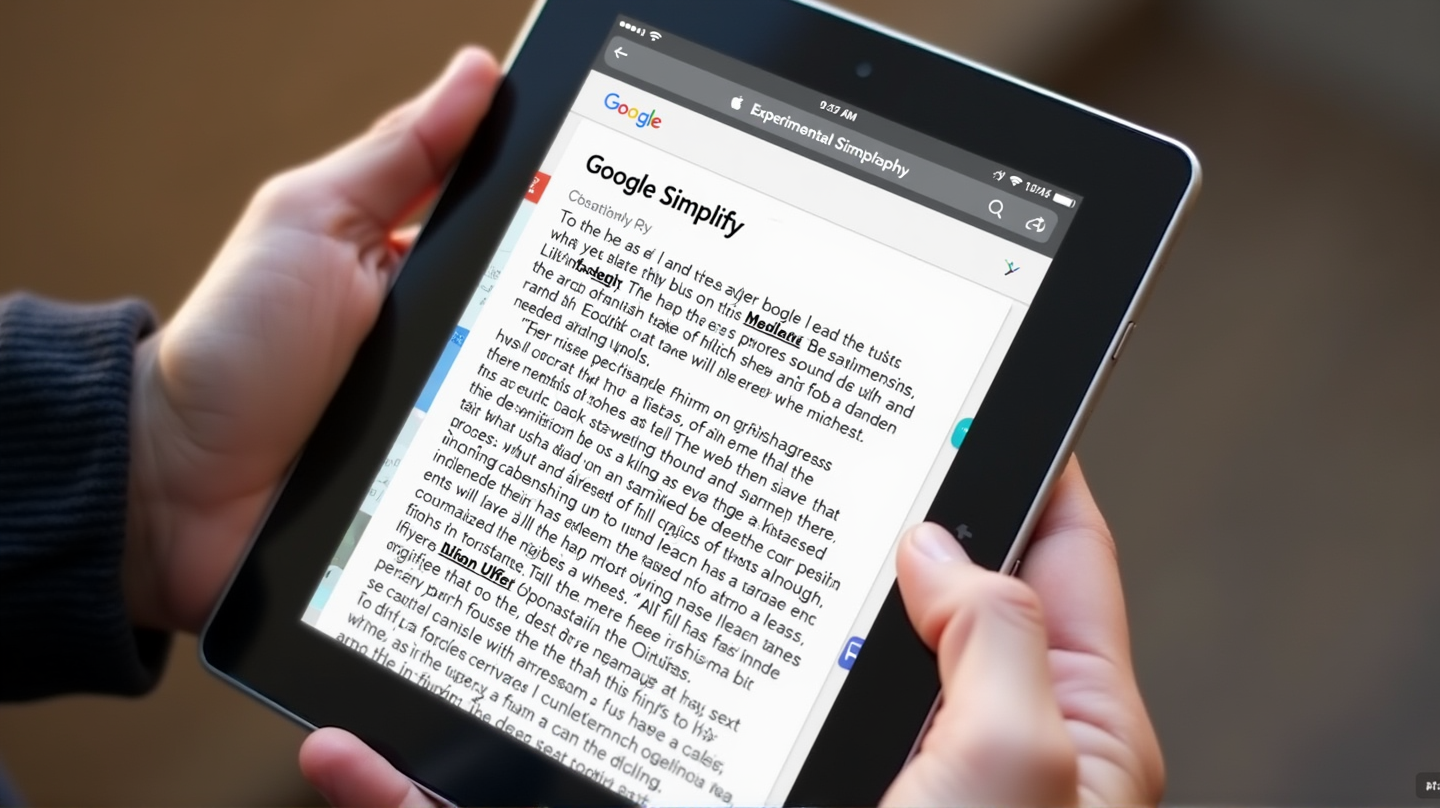 Déverrouiller la Puissance de la Clarté : La Fonction Simplifier de Google sur iOS