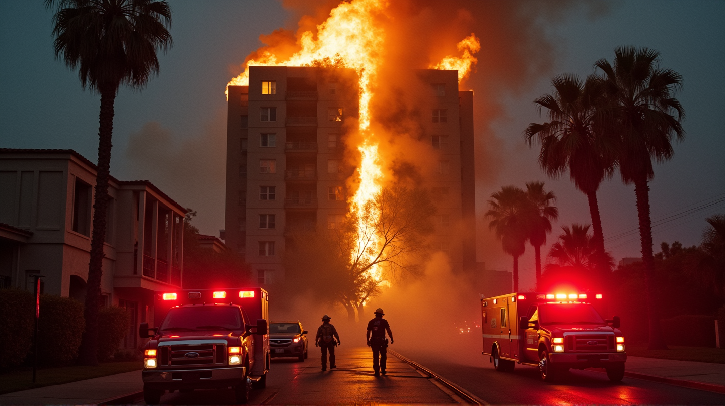 Perte Tragique à Hollywood : Une Femme Succombe à un Incendie d'Appartement