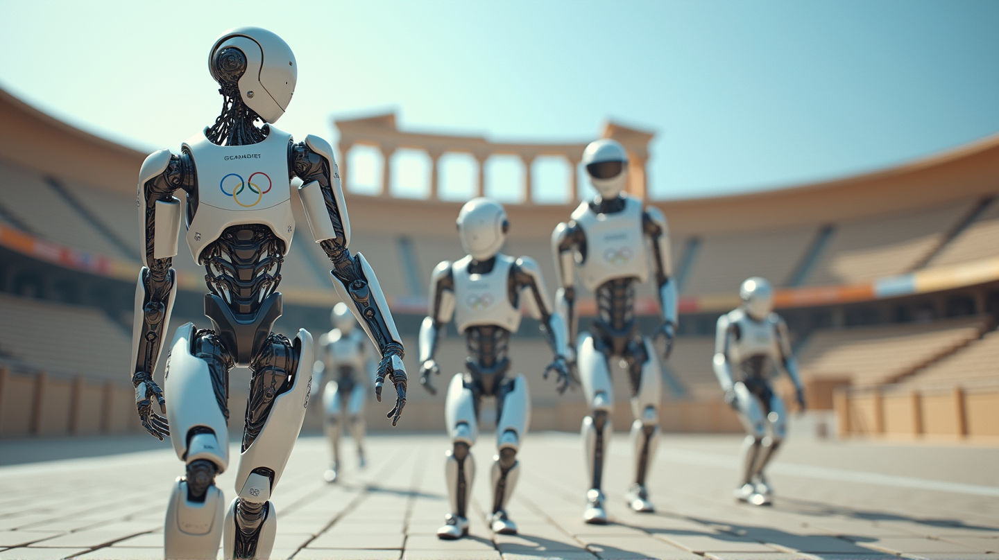 Des robots humanoïdes prêts à entrer dans l'histoire lors du premier olympiade robotique mondial en Grèce
