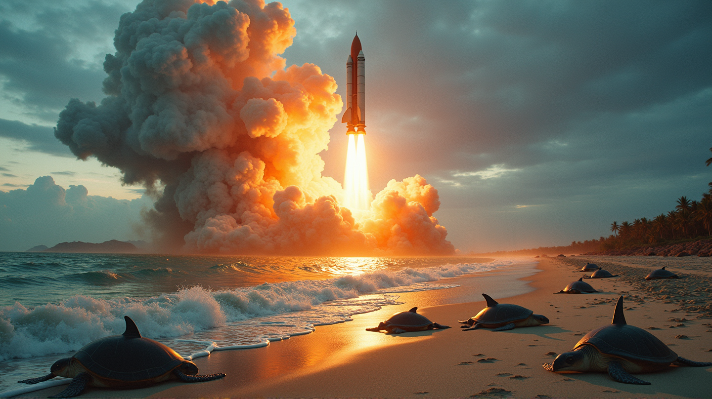 Dauphins, Tortues et Crash de Fusée : La Tragédie Inattendue de l'Exploration Spatiale
