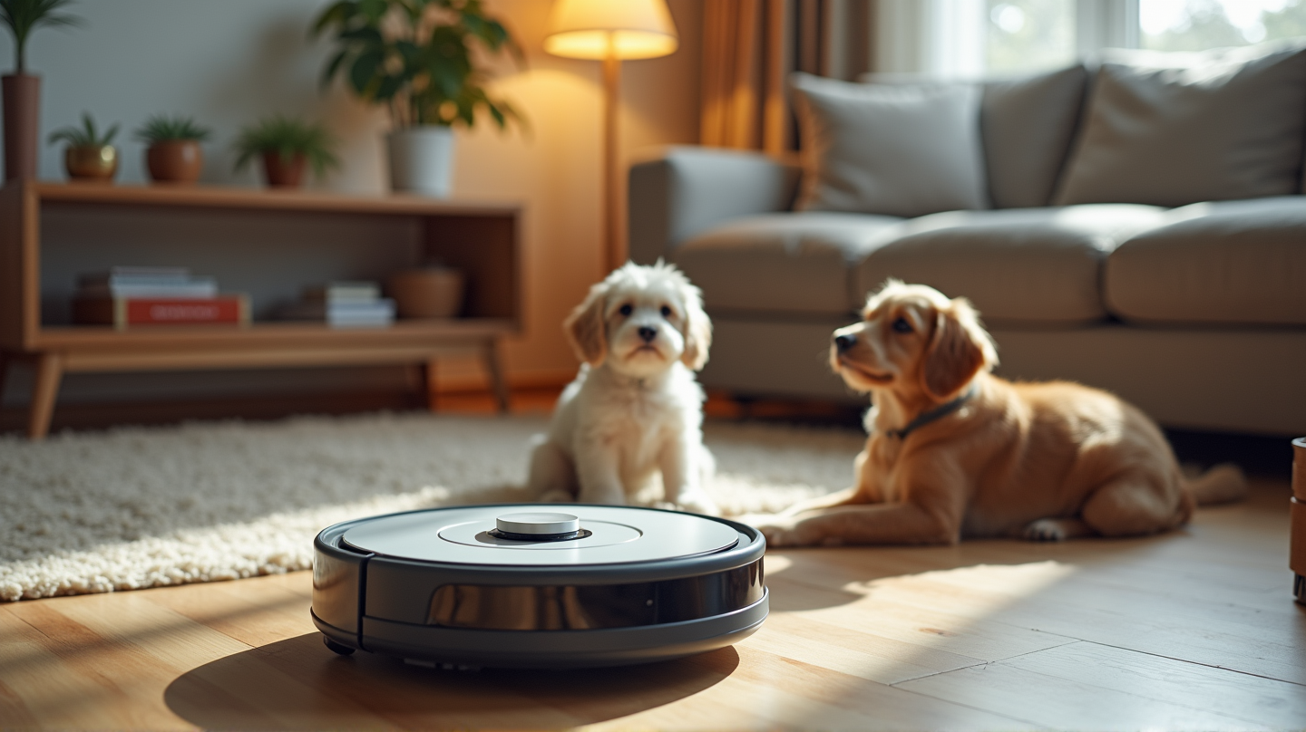 Pourquoi Chaque Propriétaire d'Animaux Anxieux a Besoin d'un Aspirateur Robot avec Capacité de Diffusion en Direct