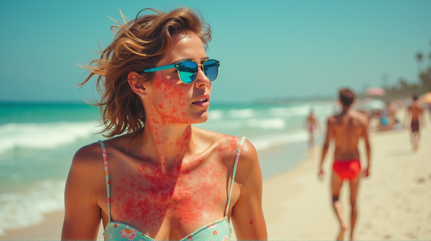 Célébrités au Soleil : Une Histoire Évidente de Coup de Soleil