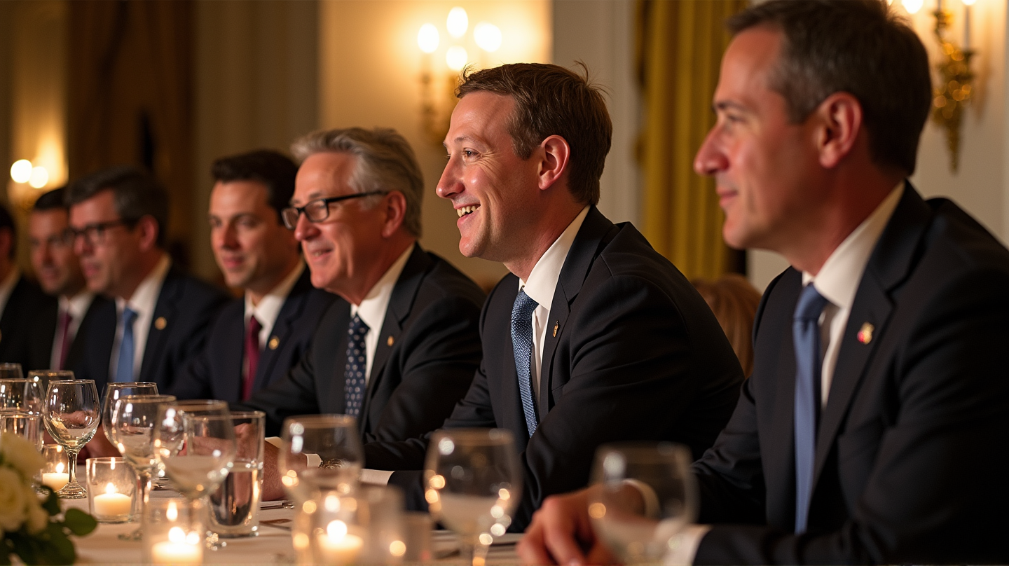 Les Géants de la Technologie Louent Trump lors d'un Dîner Exclu à la Maison Blanche