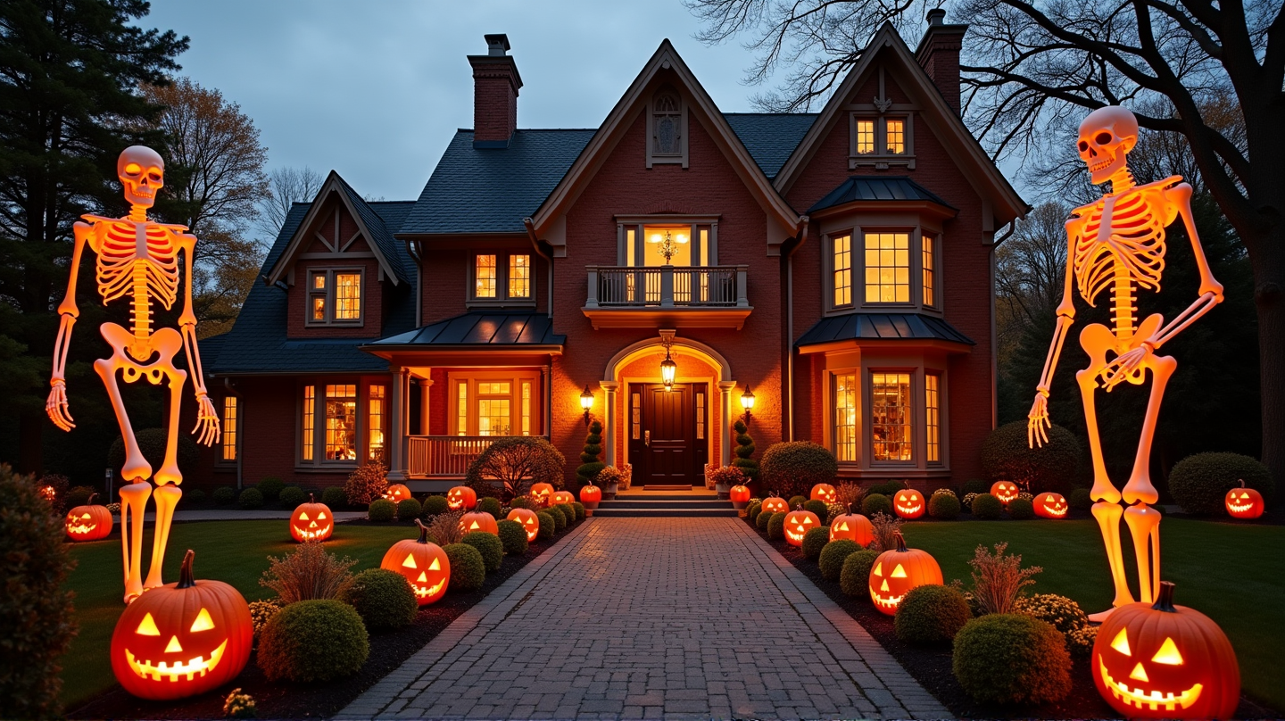 Les Maisons de Célébrités se Transforment en Chef-d'Œuvres Hantés pour Halloween