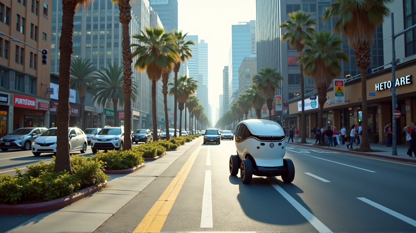 DoorDash révolutionne la livraison de nourriture avec les robots de trottoir de Serve Robotics à Los Angeles