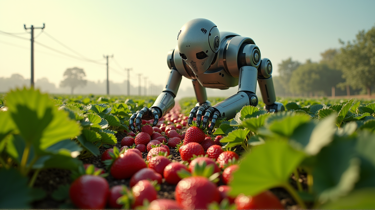 Les robots dépasseront-ils les humains dans la récolte de fraises ? DailyRobotics le pense !