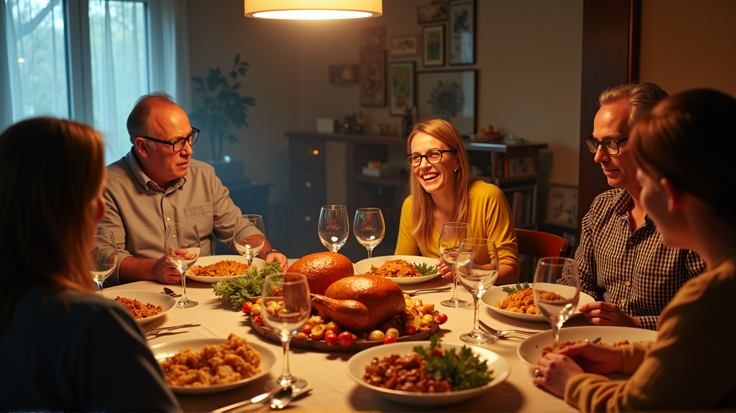 Dégustez les astuces de l'IA : La table de Thanksgiving devient numérique