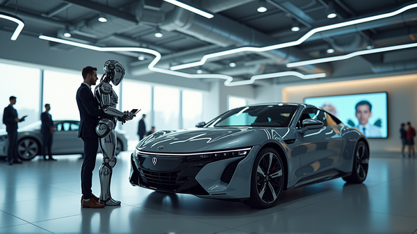 L'essor de l'IA dans la vente automobile : les robots humanoïdes prennent la tête