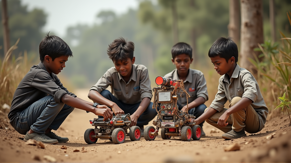 De la Ferraille à la Science : Un Duo Rural Sud-Africain Fabrique des Robots Ingénieux