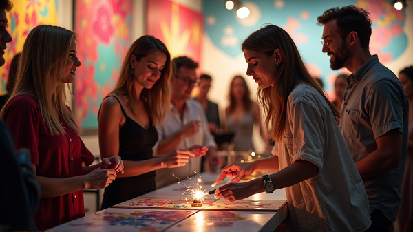 Les Étoiles Brillent lors de la Collecte de Fonds Access Arts : Union de Célébrités et d'Artistes Locaux