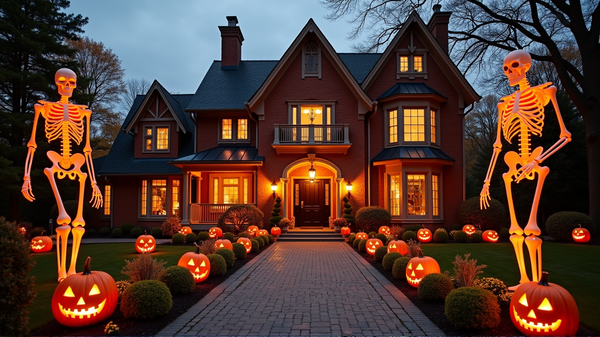 Les Maisons de Célébrités se Transforment en Chef-d'Œuvres Hantés pour Halloween