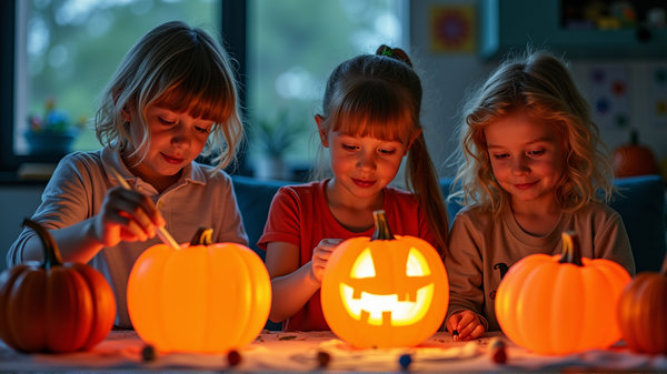 Charité Créative d'Halloween : La Fête de Peinture de Citrouilles Roses Apporte la Joie aux Jeunes Patients