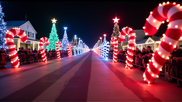 Rejoignez la Magie : Le Défilé de Candy Cane Illumine Hollywood Beach